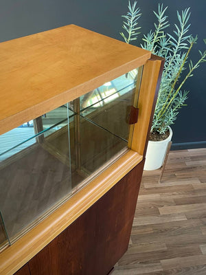 Mid-Century Art Deco Rosewood Bar Display Cabinet, c.1940’s