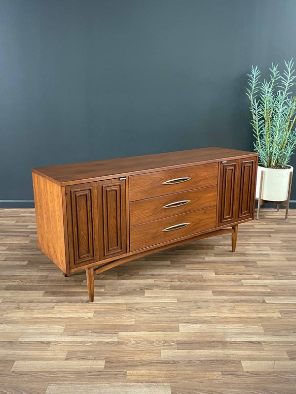 Mid-Century Modern “Sculptra” Walnut Credenza by Broyhill, c.1960’s