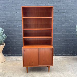 Vintage Mid-Century Danish Modern Teak Bookshelf Cabinet, c.1960’s