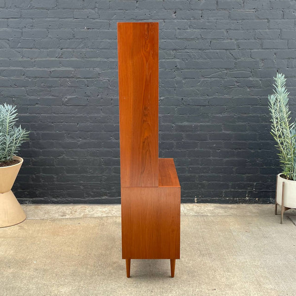 Vintage Mid-Century Danish Modern Teak Bookshelf Cabinet, c.1960’s