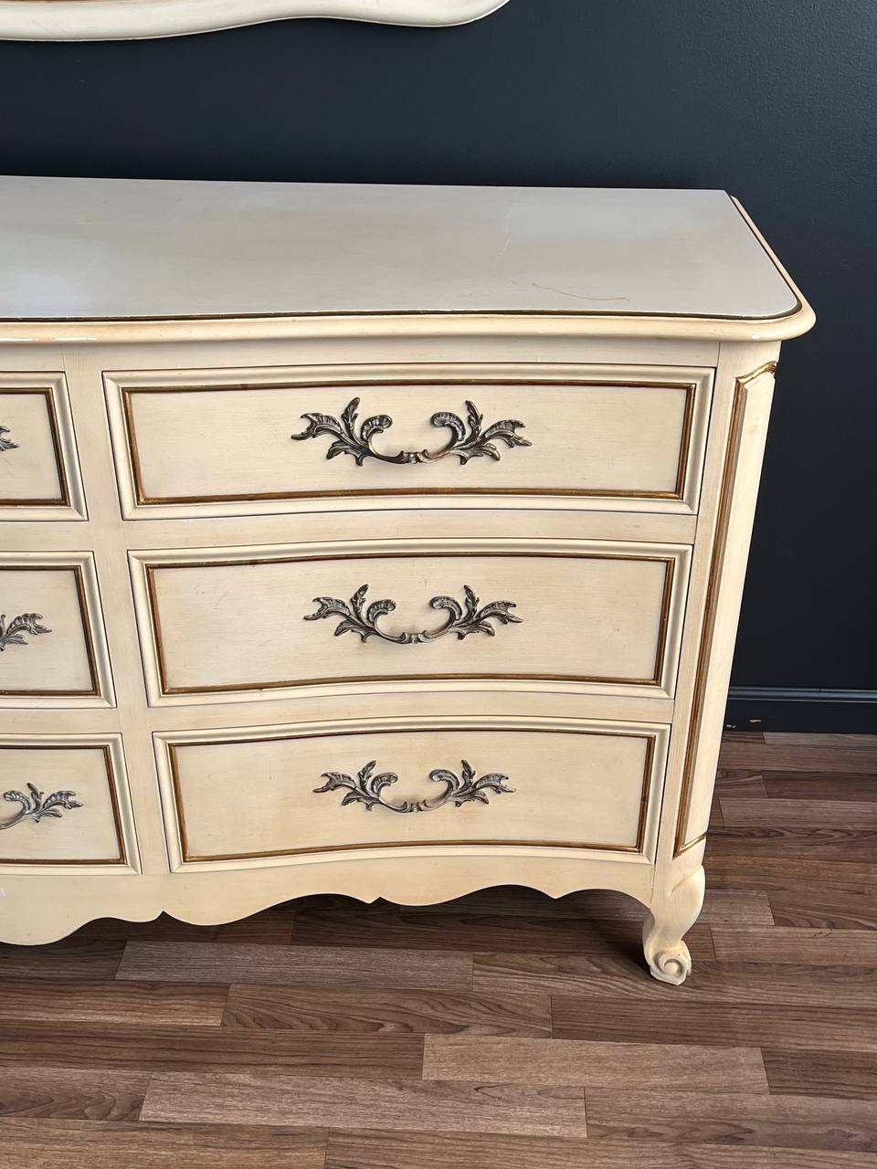 Vintage French Provincial Painted Dresser, c.1960's Vintage Supply Vintage French Provincial Painted Dresser, c.1960's Vintage Supply
