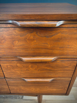Mid-Century Modern 9-Drawer Walnut Dresser, c.1950’s