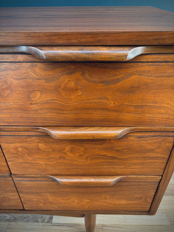 Mid-Century Modern 9-Drawer Walnut Dresser, c.1950’s