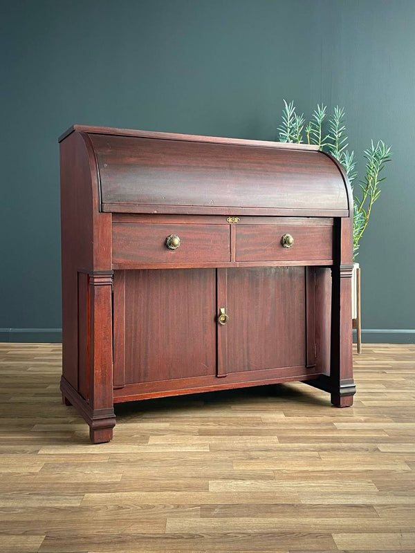 Antique American Roll Top Desk, c.1930’s