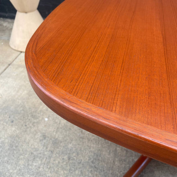 Large Vintage Mid-Century Danish Modern Teak Expanding Dining Table, c.1960’s