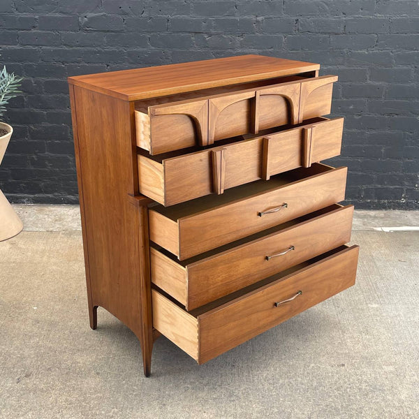 Vintage Mid-Century Modern Walnut Highboy Dresser by Style House Furniture, c.1960’s