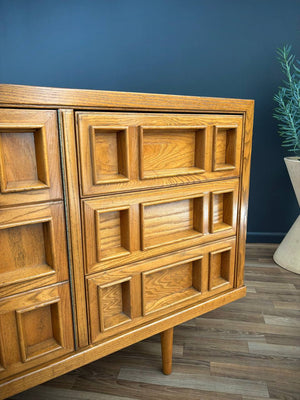 Mid-Century Modern “Campatica” Brutalist Dresser by Drexel, c.1960’s