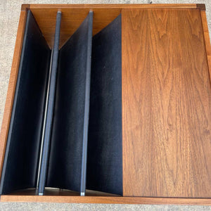 Mid-Century Modern Walnut Coffee Table with Magazine Book Holder, c.1960’s