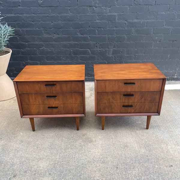 Pair of Vintage Mid-Century Modern Walnut Night Stands by Lane Furniture, c.1960’s