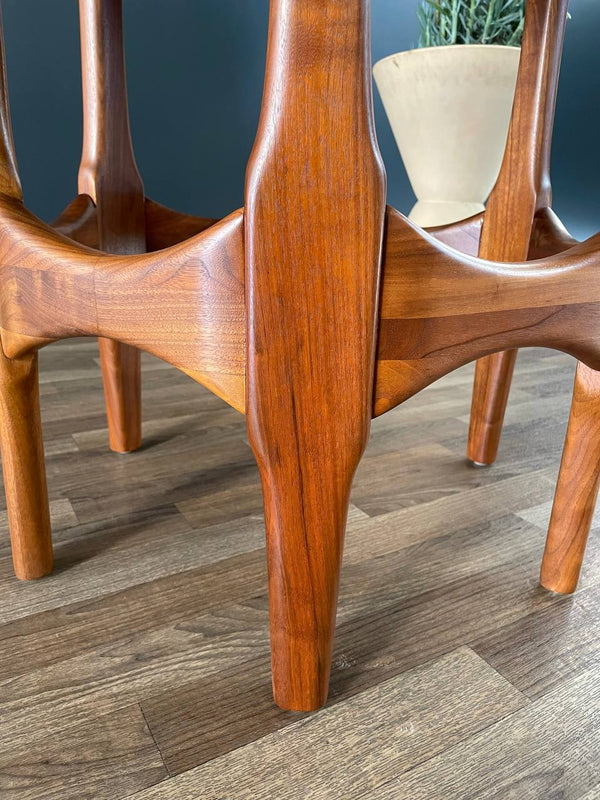 Mid-Century Modern Marble Stone & Walnut Dining Table, c.1950’s