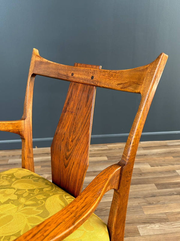 Pair of Mid-Century Modern Sculpted Walnut Arm Chairs, c.1950’s