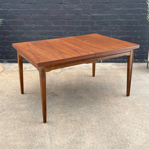 Large Expanding Mid-Century Modern Walnut Dining Table, c.1960’s