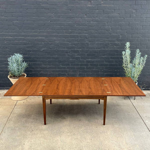 Large Expanding Mid-Century Modern Walnut Dining Table, c.1960’s
