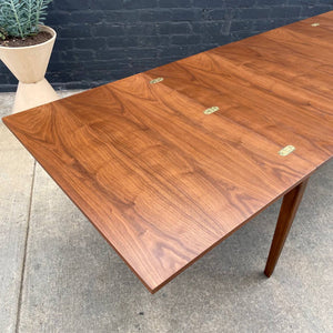 Large Expanding Mid-Century Modern Walnut Dining Table, c.1960’s