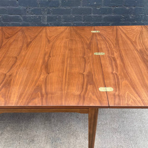 Large Expanding Mid-Century Modern Walnut Dining Table, c.1960’s