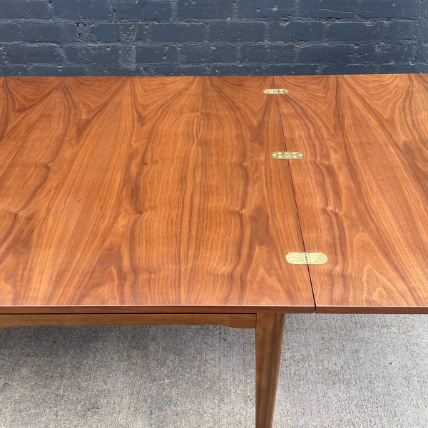 Large Expanding Mid-Century Modern Walnut Dining Table, c.1960’s