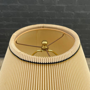Vintage Mid-Century Modern Brass & Glass Floor Lamp by Laurel, c.1960’s