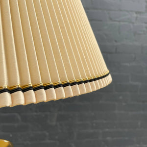 Vintage Mid-Century Modern Brass & Glass Floor Lamp by Laurel, c.1960’s
