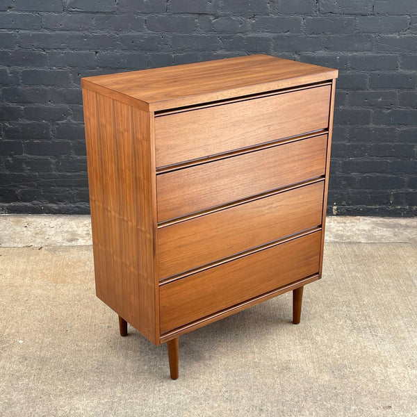 Mid-Century Modern Walnut Highboy Dresser, c.1960’s