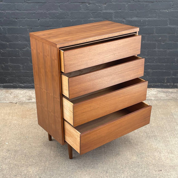 Mid-Century Modern Walnut Highboy Dresser, c.1960’s