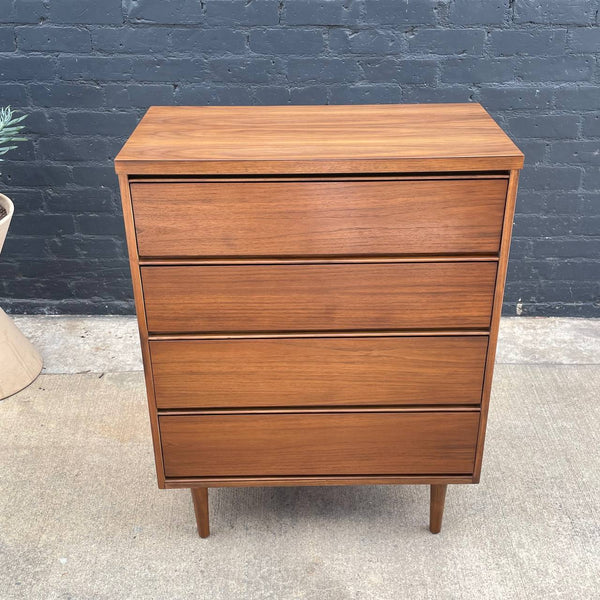 Mid-Century Modern Walnut Highboy Dresser, c.1960’s