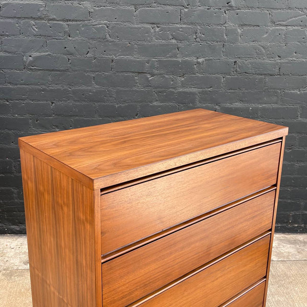 Mid-Century Modern Walnut Highboy Dresser, c.1960’s