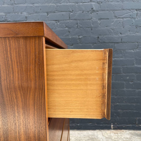 Mid-Century Modern Walnut Highboy Dresser, c.1960’s