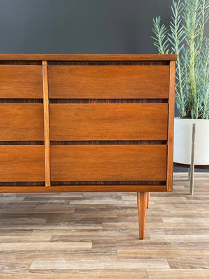 Mid-Century Modern 9-Drawer Walnut Dresser, c.1960’s