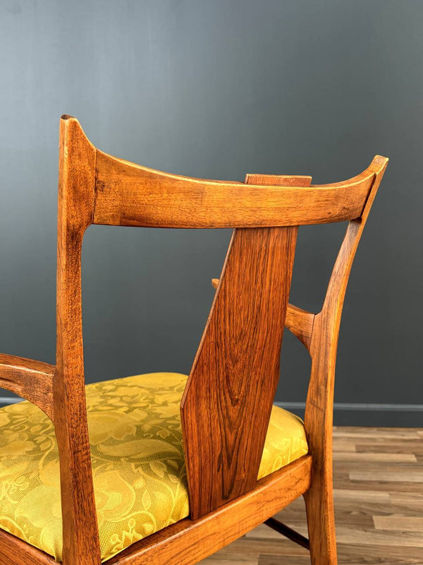 Pair of Mid-Century Modern Sculpted Walnut Arm Chairs, c.1950’s