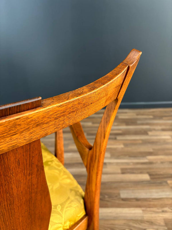 Pair of Mid-Century Modern Sculpted Walnut Arm Chairs, c.1950’s