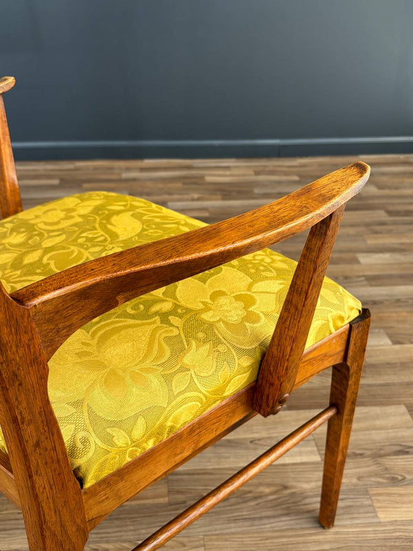 Pair of Mid-Century Modern Sculpted Walnut Arm Chairs, c.1950’s