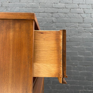 Mid-Century Modern Walnut Highboy Dresser by Dixie Furniture, c.1960’s