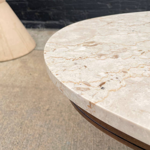 Mid-Century Modern Surfboard Style Stone Marble Coffee Table, c.1960’s