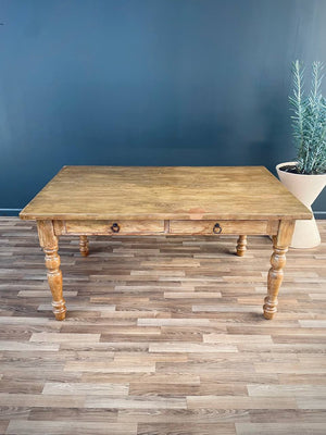 English Style Rustic Primitive Farm Table