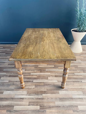 English Style Rustic Primitive Farm Table