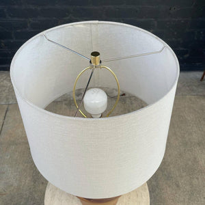 Vintage Ceramic Terracota Table Lamp signed by Wilson, c.1984