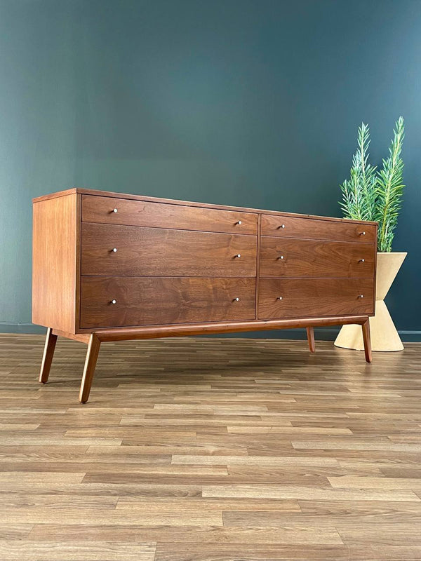 Mid-Century Modern Sculpted Walnut Dresser, c.1960’s