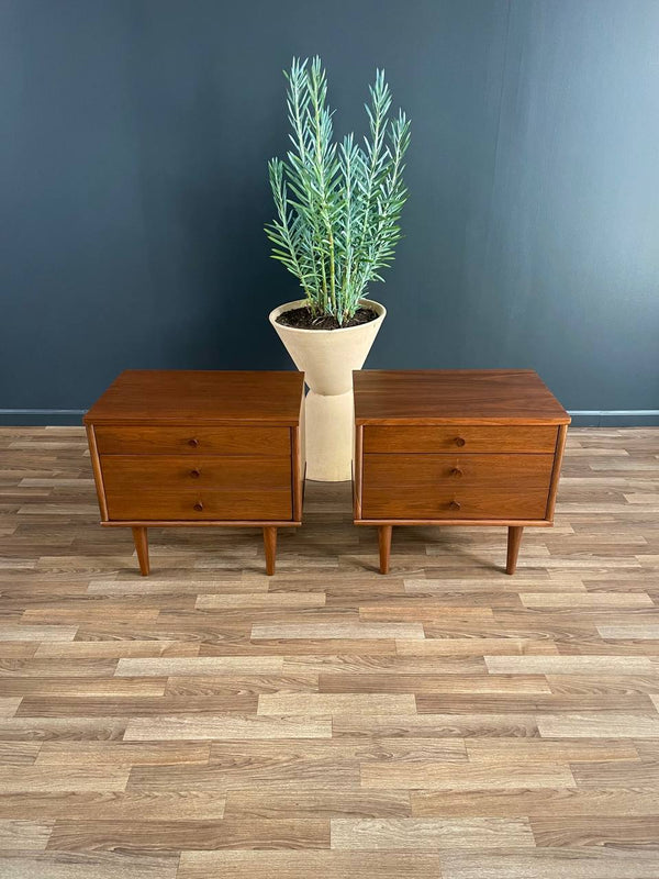 Pair of Mid-Century Modern Walnut Night Stands, c.1960’s