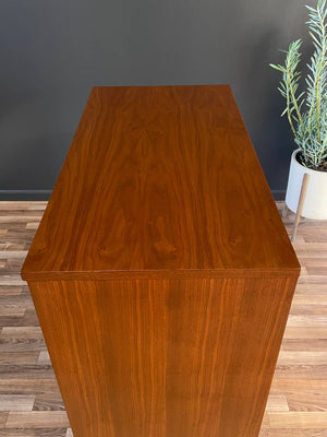 Mid-Century Modern Walnut Highboy Dresser by Bassett Furniture, c.1960’s