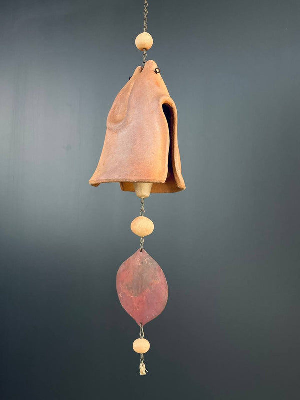 Mid-Century Modern Terracota Wind Chime Bell, c.1970’s