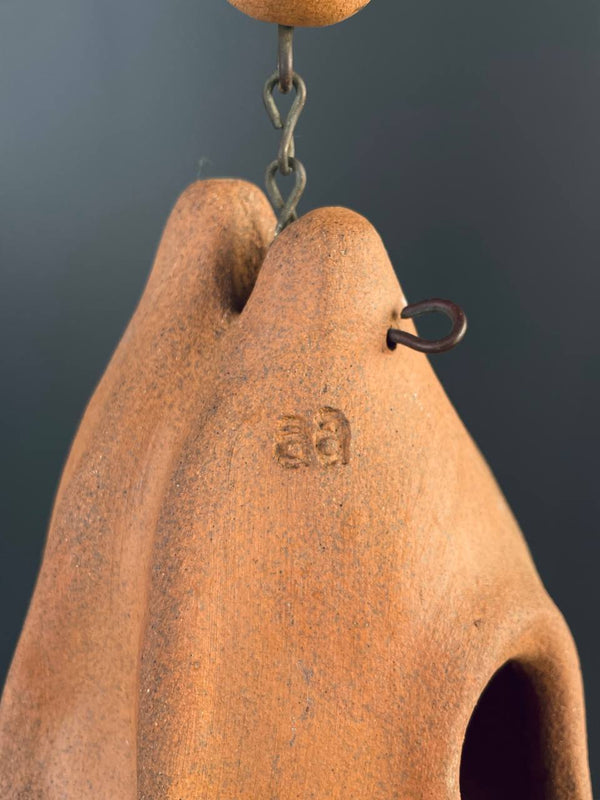 Mid-Century Modern Terracota Wind Chime Bell, c.1970’s