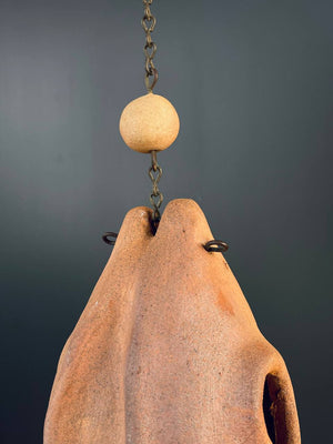 Mid-Century Modern Terracota Wind Chime Bell, c.1970’s