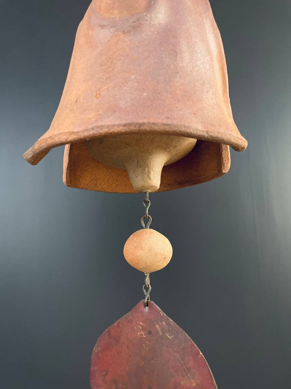 Mid-Century Modern Terracota Wind Chime Bell, c.1970’s