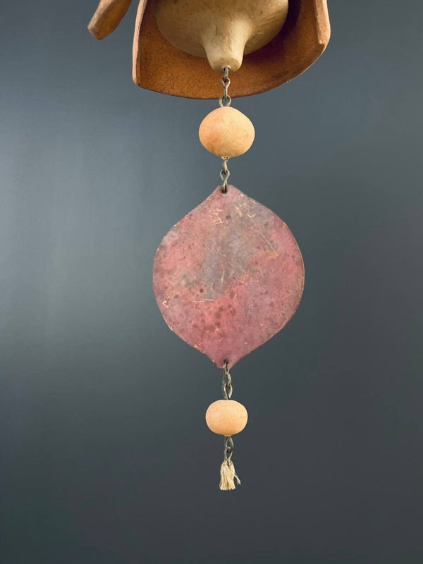 Mid-Century Modern Terracota Wind Chime Bell, c.1970’s