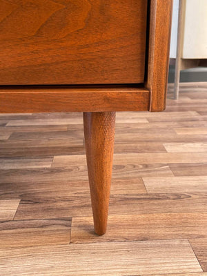 Mid-Century Modern Walnut Highboy Dresser by Bassett Furniture, c.1960’s
