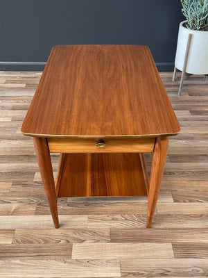 Mid-Century Modern Walnut Two-Tier Side Table by Mersman, c.1960’s