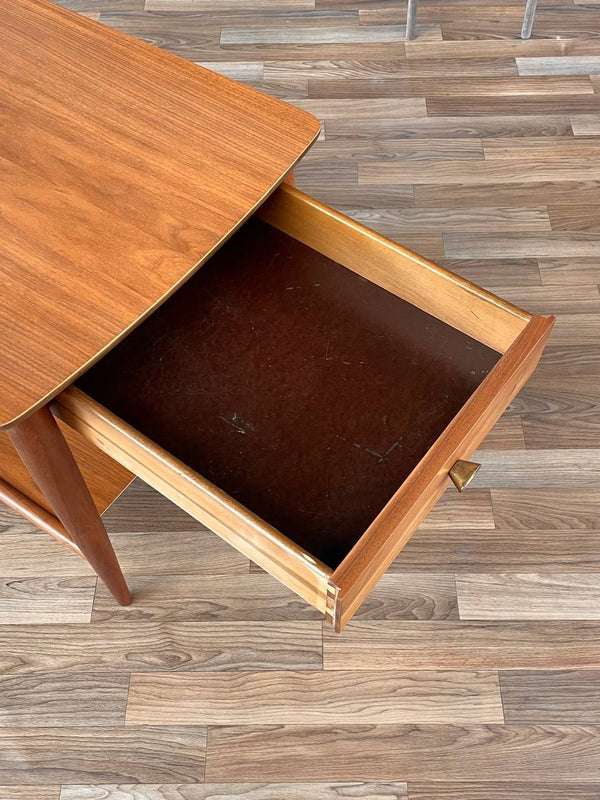 Mid-Century Modern Walnut Two-Tier Side Table by Mersman, c.1960’s