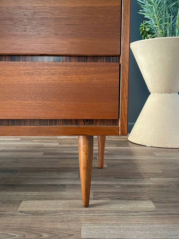 Mid-Century Modern 9-Drawer Walnut Dresser, c.1960’s