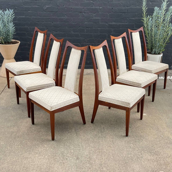 Set of 6 Mid-Century Modern Walnut Dining Chairs by John Kapel, c.1960’s