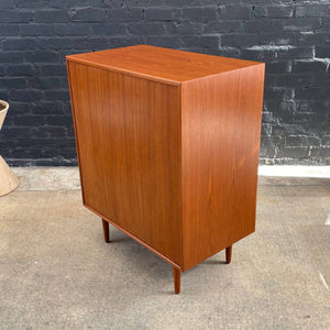 Mid-Century Danish Modern Teak Highboy Bachelors Dresser, c.1950’s